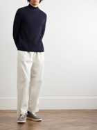Theory - Dimo Ribbed Wool and Cashmere-Blend Rollneck Sweater - Blue