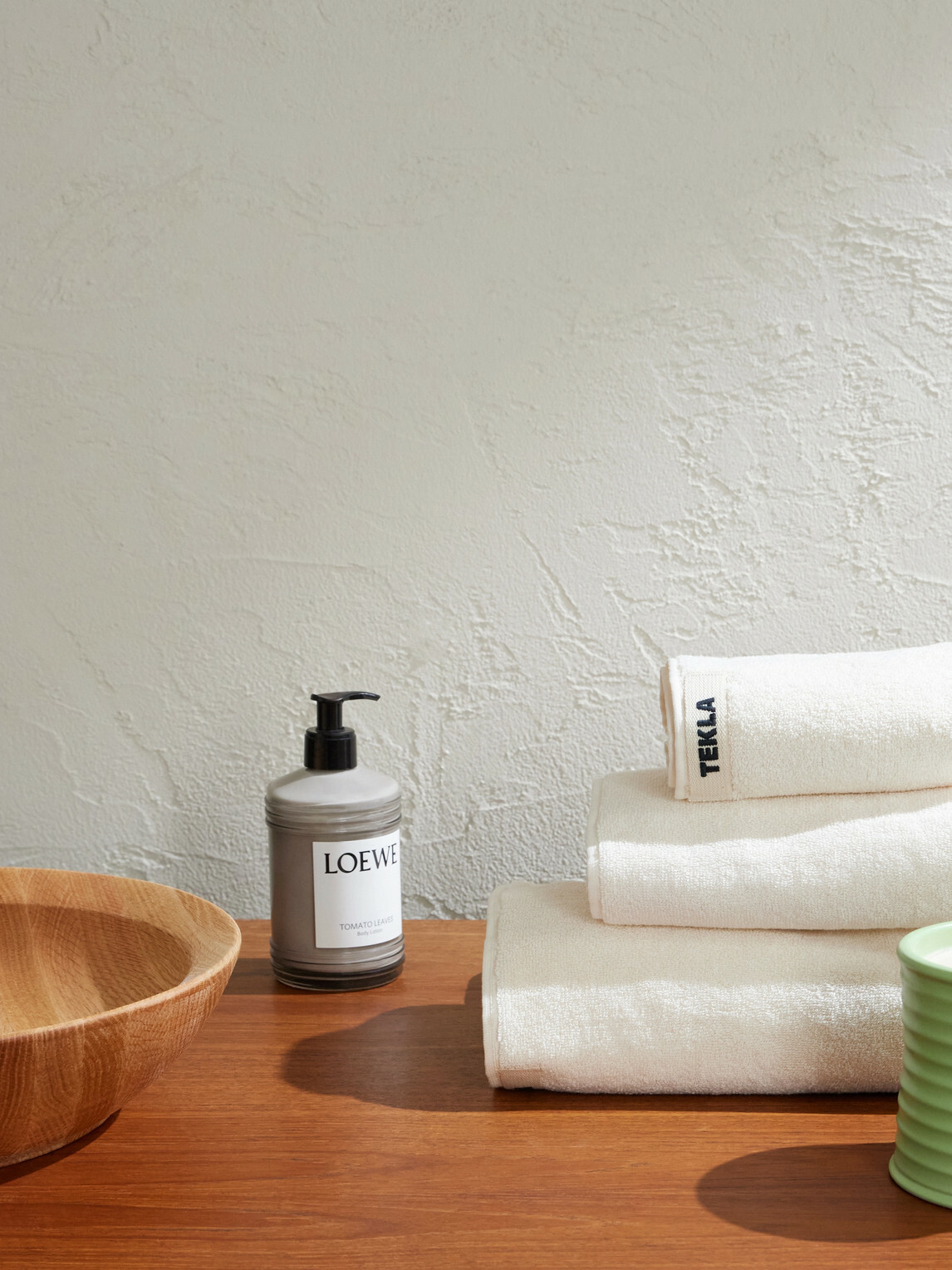 TEKLA - Set-of-Three Logo-Appliquéd Organic Cotton-Terry Towels