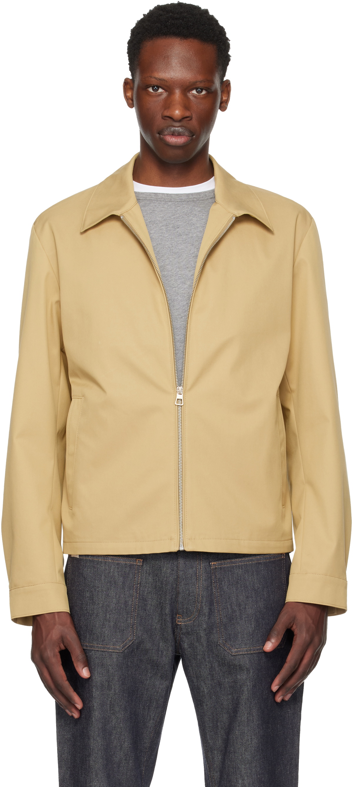 BOSS Beige BECKHAM Edition Zipped Jacket