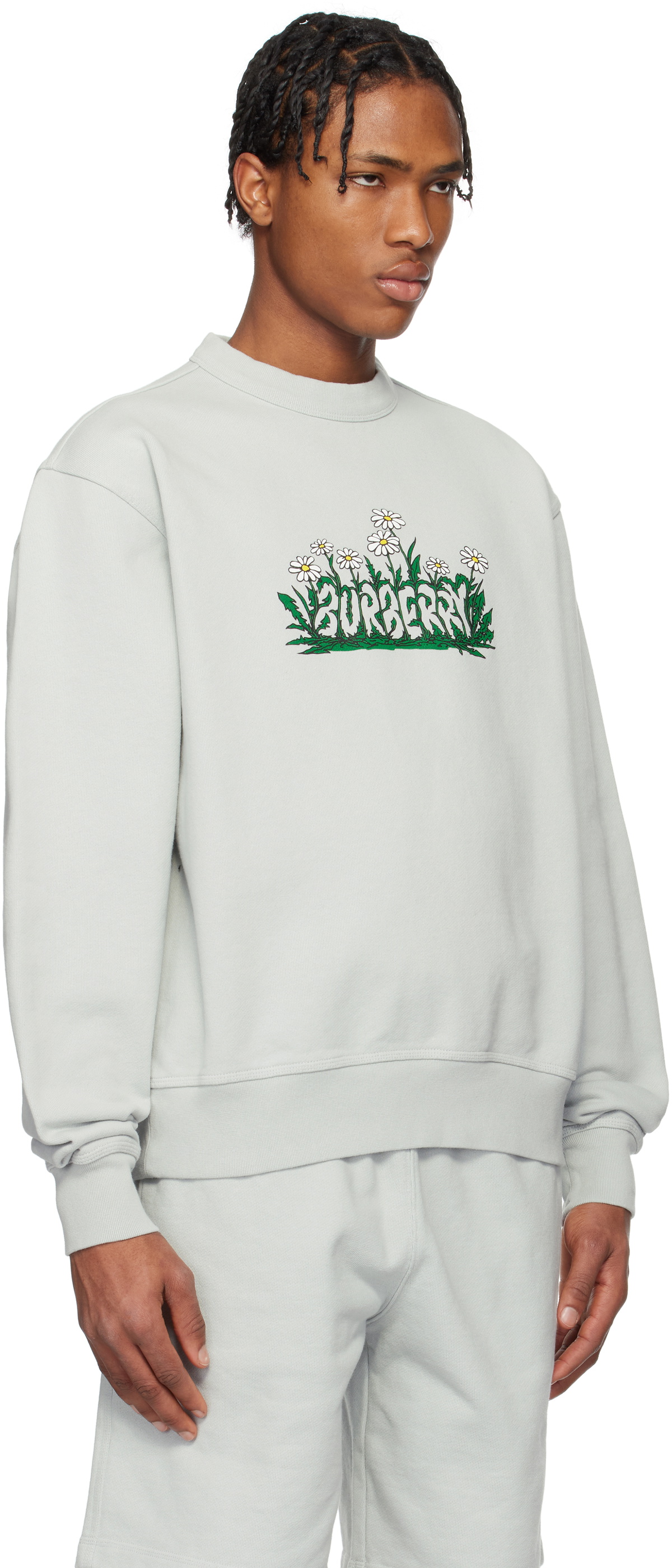 Burberry Gray Daisy Logo Sweatshirt