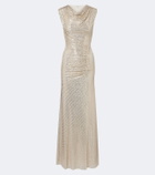 Roland Mouret Embellished gathered gown