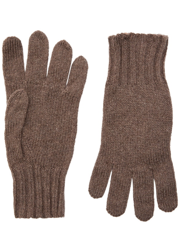 Photo: John Smedley Calow Cashmere and Merino-blend Gloves Light Grey