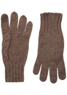 John Smedley Calow Cashmere and Merino-blend Gloves Light Grey