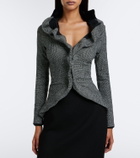 Junya Watanabe Houndstooth wool-blend jacket