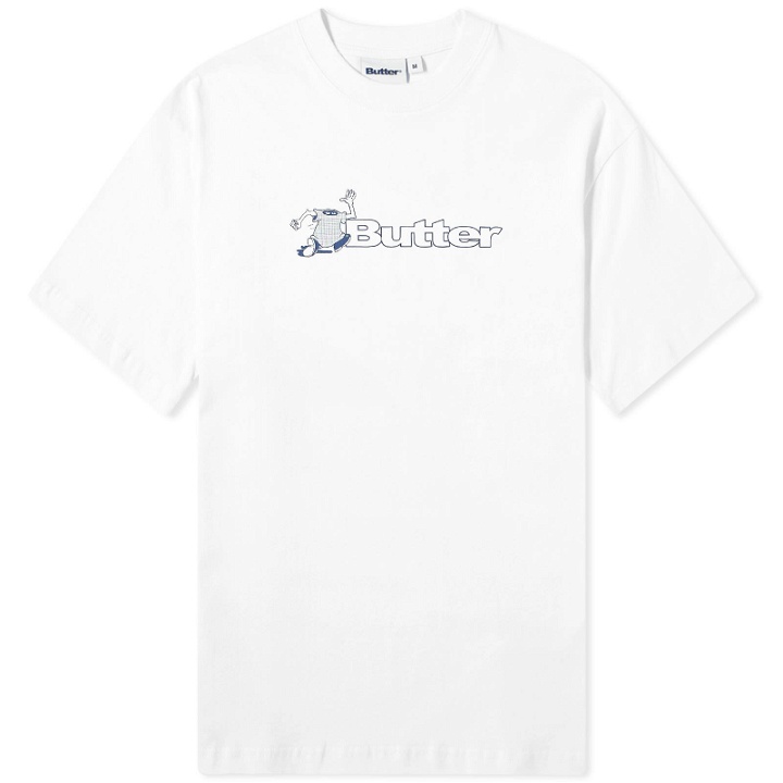 Photo: Butter Goods Men's T-Shirt Logo T-Shirt in White