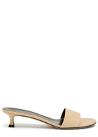 The Row Combo 40 Leather Sandals Cream