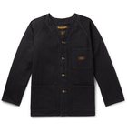 Neighborhood - Collarless Denim Overshirt - Black