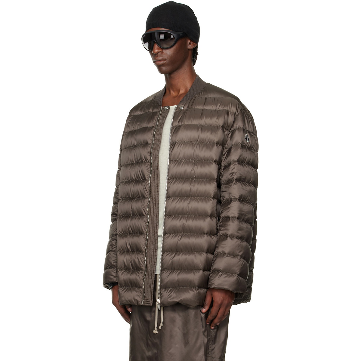 Rick Owens Moncler + Rick Owens Brown Flight Parka Jacket