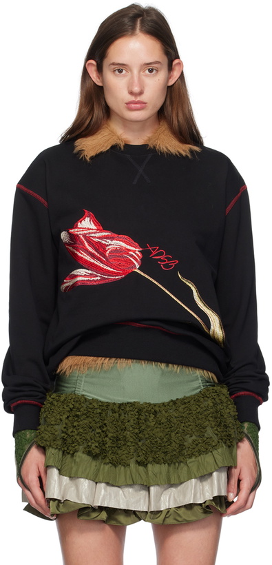 Photo: Andersson Bell Black Essential 'ADSB' Fiore Sweatshirt
