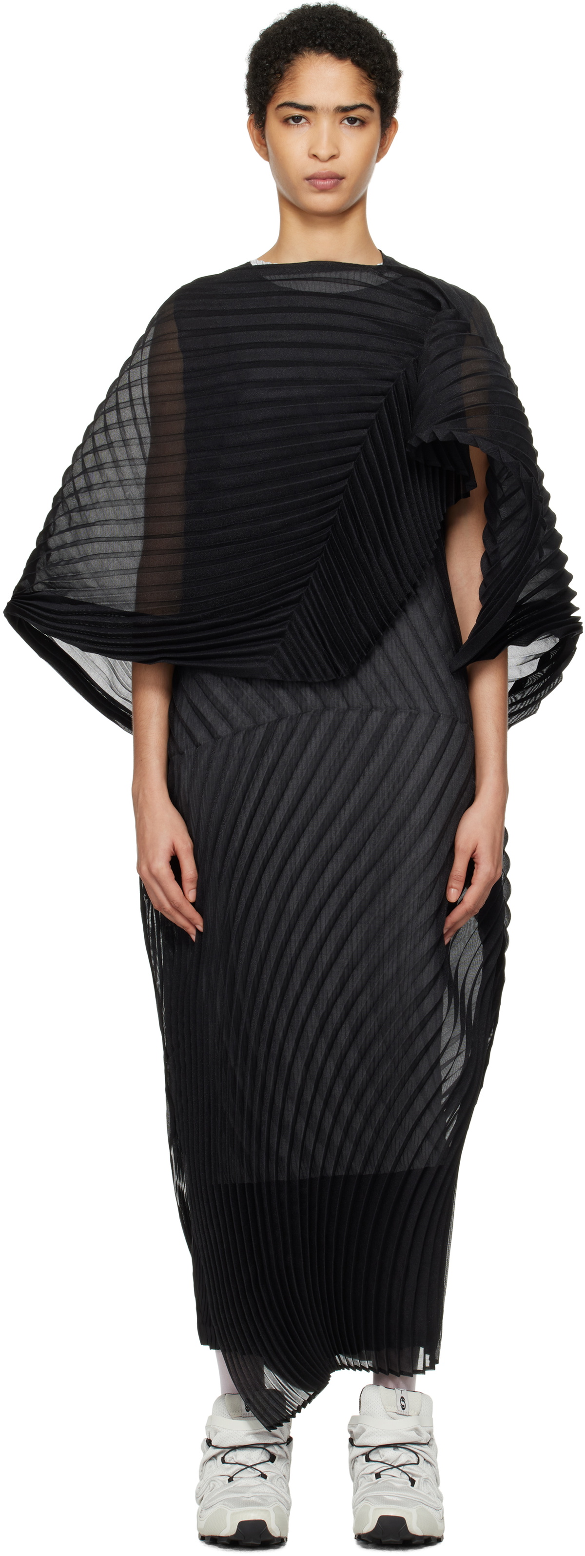ISSEY MIYAKE Black Wander Maxi Dress Issey Miyake Men