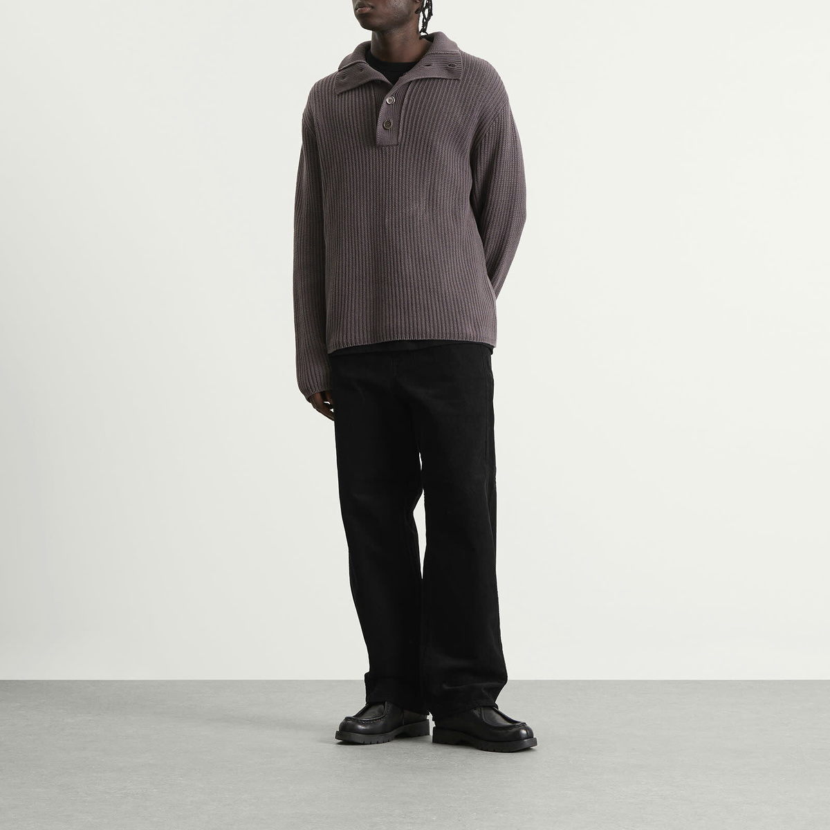Junya Watanabe MAN Men's Cotton Corduroy Trousers in Black Junya
