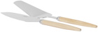 Sabre Beige Pie & Tart Dessert Serving Set