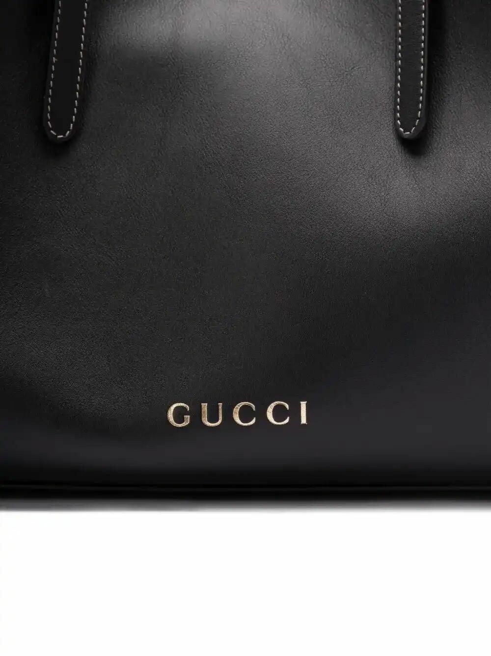Gucci Medium GG-Emblem Tote Bag