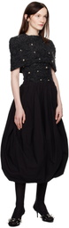 ABRA Black Cercle Midi Skirt
