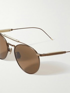 Brunello Cucinelli - Aviator-Style Gold-Tone Sunglasses