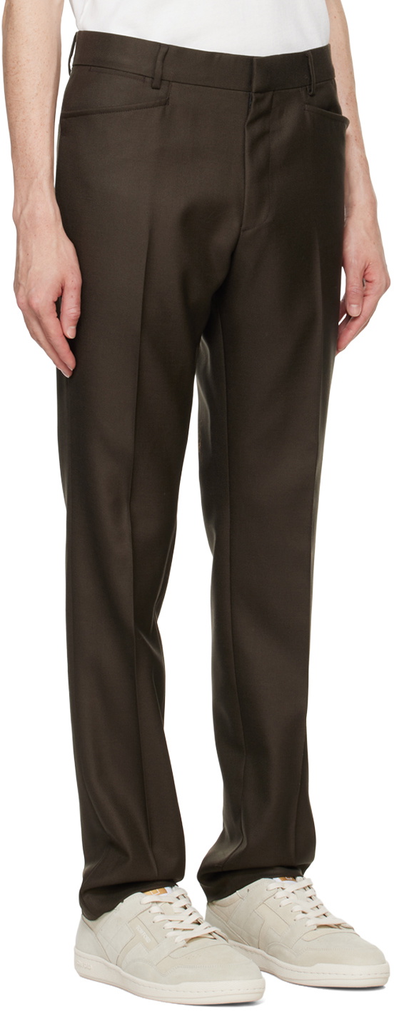 TOM FORD スラックス 48R ダークブラウン TOM FORD Brown Atticus Western Pocket Trousers TOM FORD