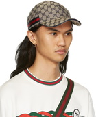 Gucci Beige & Navy New GG Baseball Cap