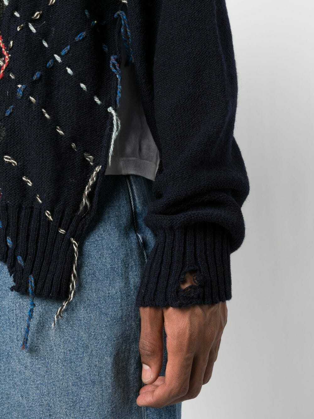 MARTIN MARGIELA 'rust stain' wool jumper