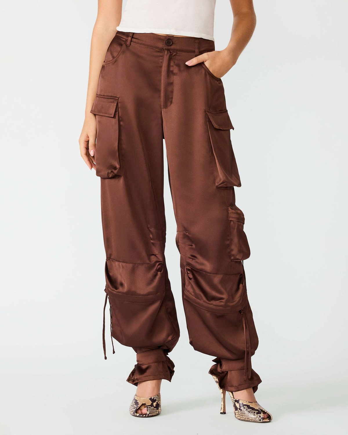 Steve Madden Duo Pants in Chocolate