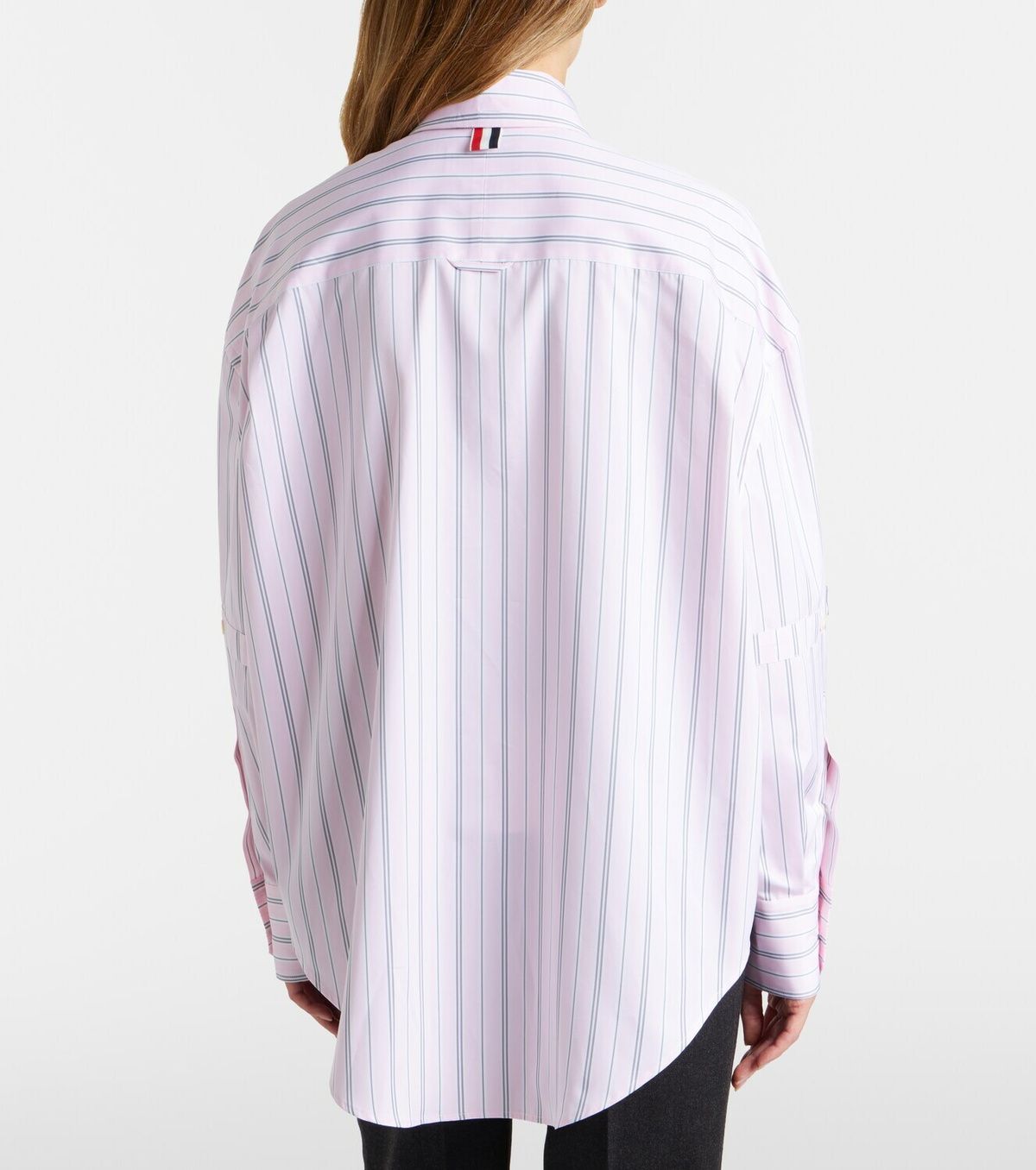 Thom Browne Striped cotton poplin shirt