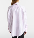 Thom Browne Striped cotton poplin shirt