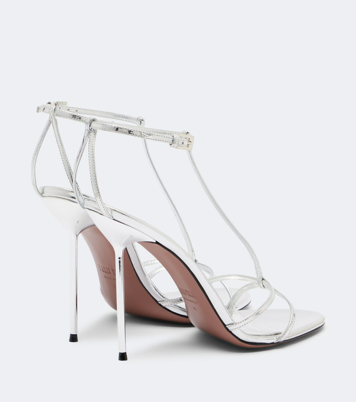 Paris Texas Lidia metallic patent leather sandals