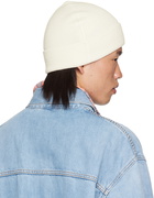 Acne Studios Off-White Embroidered-Logo Beanie