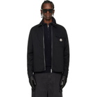 Moncler Black Cotton Blend Gabardine Shirt Jacket