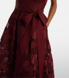 Elie Saab Silk-blend guipure lace cocktail dress