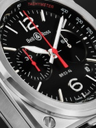 Bell & Ross - BR 03 Automatic Chronograph Stainless Steel Watch, Ref. BR0394-BLC-ST/SCA