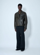 Lemaire Leather Zip Jacket