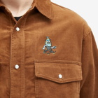 ICECREAM Men's Needle Cord Shirt in Brown