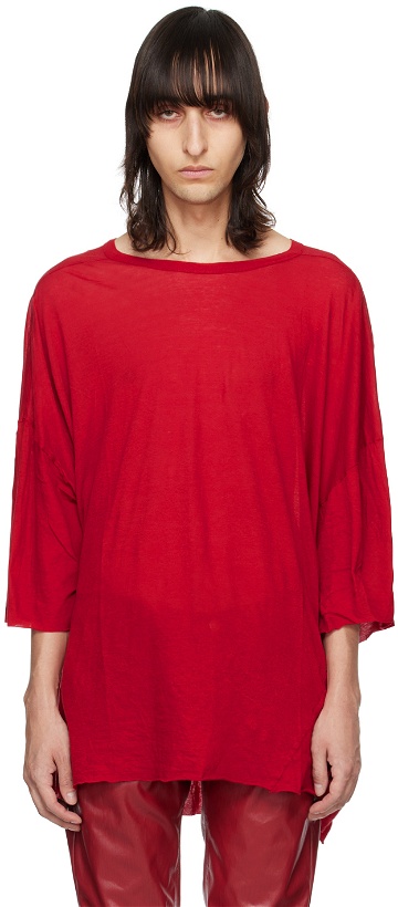 Photo: Rick Owens Red Tommy T-Shirt