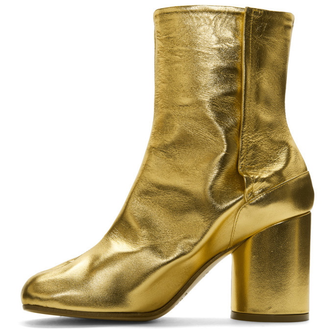 Maison Margiela Gold Tabi Boots