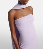 Solace London Martine scarf-detail cocktail dress