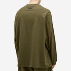 Fear of God ESSENTIALS Men's Long Sleeve Jersey T-Shirt in Military