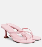 Amina Muaddi Juliette leather thong sandals