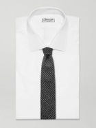 De Petrillo - 7cm Houndstooth Wool and Cashmere-Blend Tie