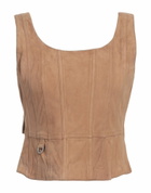 Saks Potts Womens Top Camel