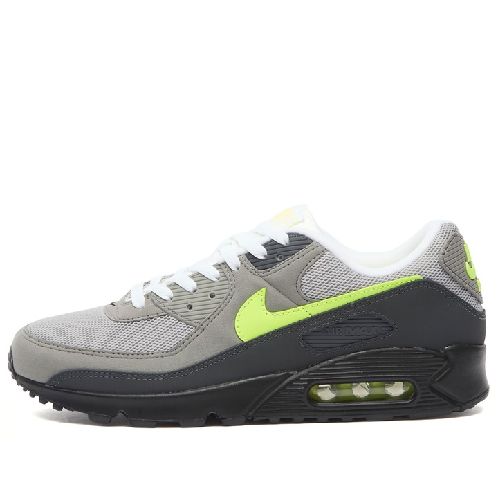 Photo: Nike Air Max 90 Amd Sneaker in Black/Neon Yellow