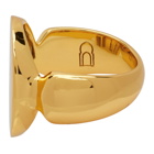 Dear Letterman SSENSE Exclusive Gold Wais Ring