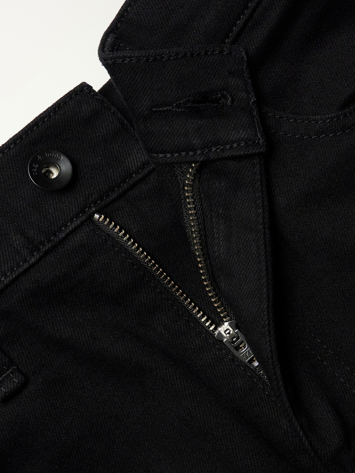 Rag & Bone - Fit 2 Authentic Stretch Straight-Leg Jeans - Black