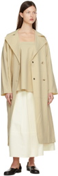 GIA STUDIOS Beige Polyester Trench Coat
