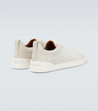 Zegna - Triple Stitch suede sneakers