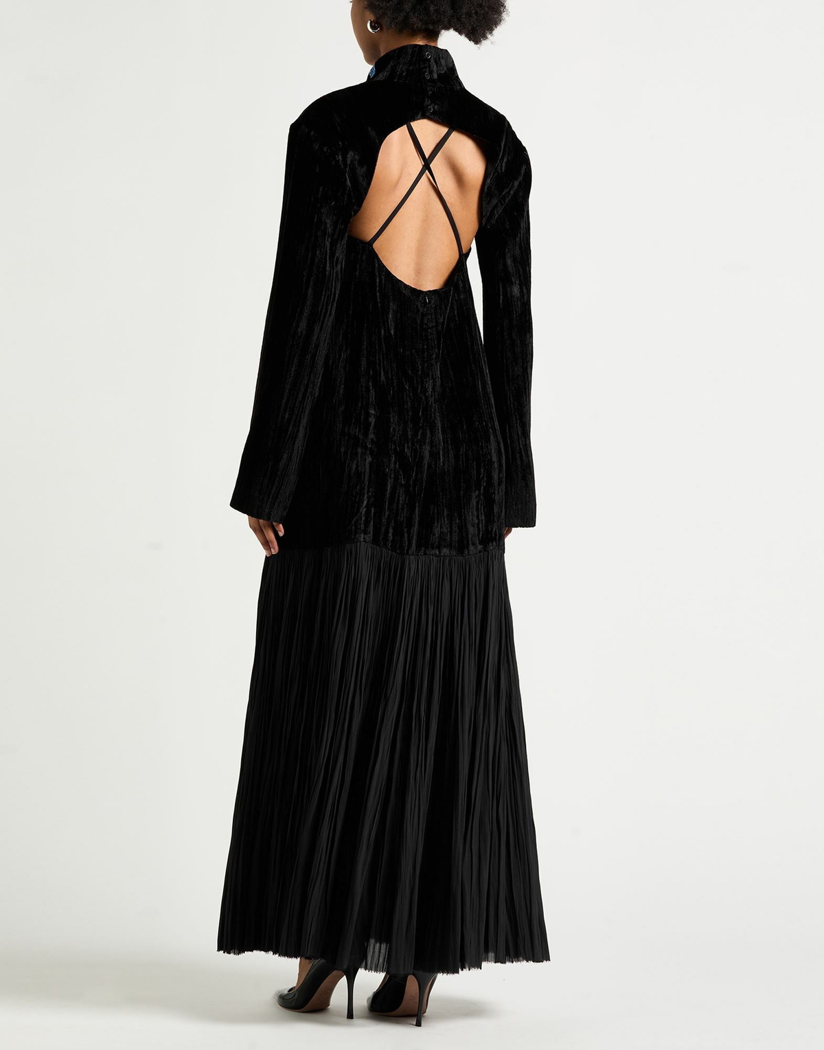 Maison Mihara Yasuhiro Womens Maxi dress in Black