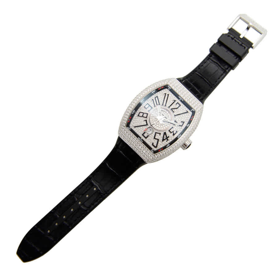 Franck Muller Vanguard Automatic Diamond Silver Dial Unisex Watch V 45 SC DT D CD (OG.NR)