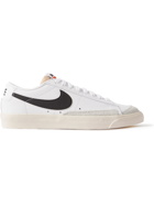 NIKE - Blazer Low '77 Suede-Trimmed Leather Sneakers - White