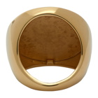 Bottega Veneta Gold Engraved Ring