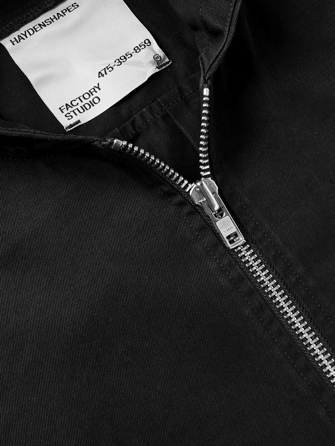 HAYDENSHAPES - Lamination Logo-Appliquéd Printed Cotton-Gabardine ...