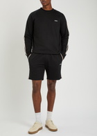 Boss Iconic Logo-embroidered Cotton Sweatshirt Black